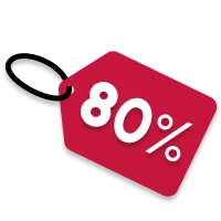 80 Percent Saving 